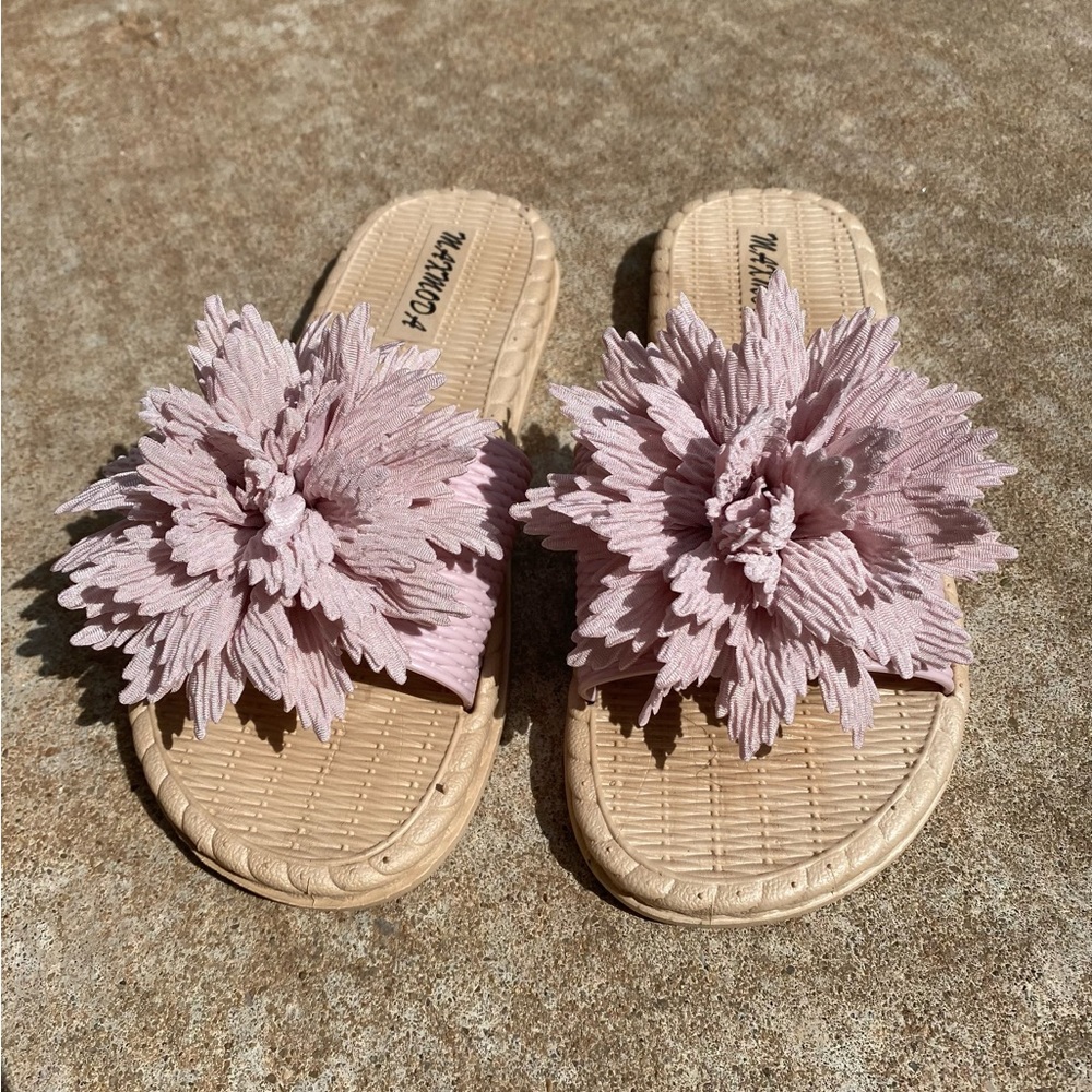 Maxmoda Pink Flower Sandals